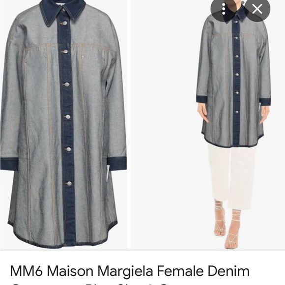 MM6 Maison Martin Margiela Jackets & Blazers - MM6 Margiela Denim Coat